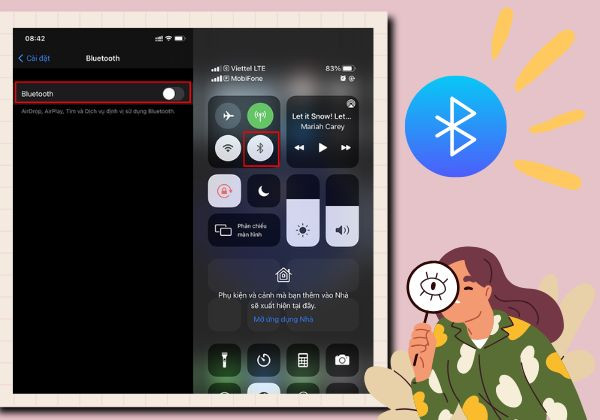 Tắt các kết nối Bluetooth/chế độ máy bay
