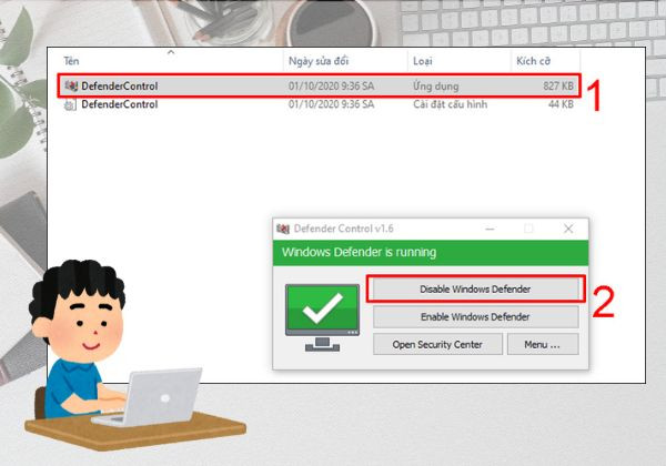 Tắt Windows Defender Win 10 cực đơn giản bước 3 Tắt Windows Defender Win 10 cực đơn giản bước 3