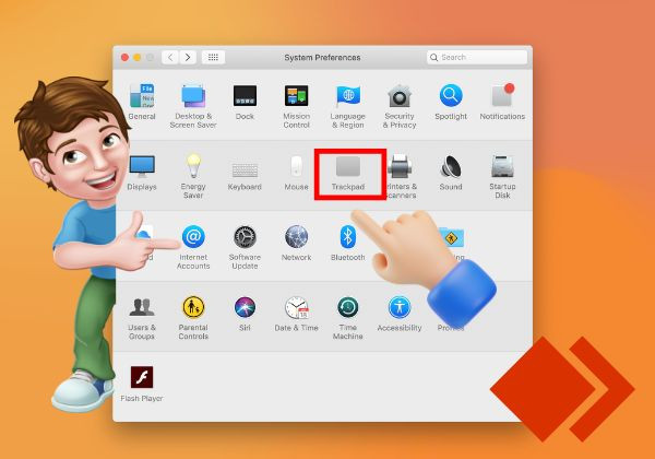 Trackpad không nhấn đúp chuột được Trackpad không nhấn đúp chuột được