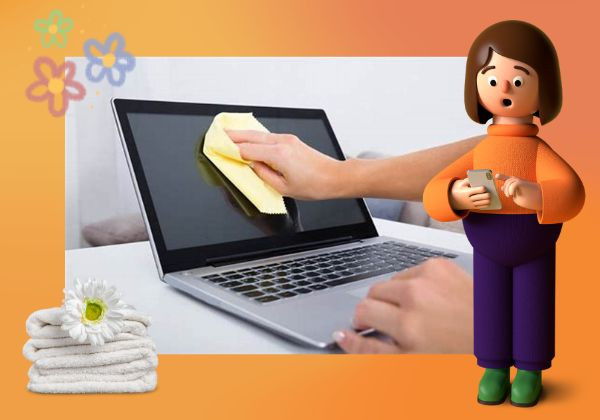 Vệ sinh bề mặt trackpad bằng khăn, vải sạch 3 Vệ sinh bề mặt trackpad bằng khăn, vải sạch 3