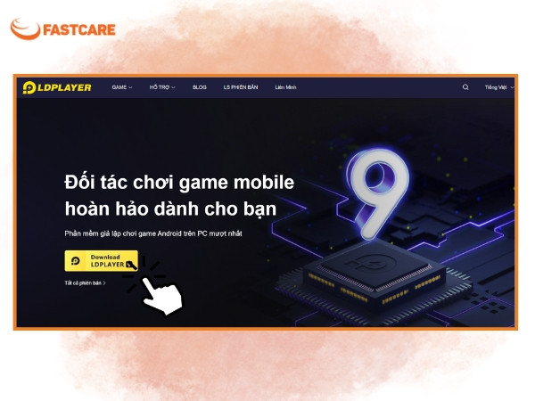 Các bước tải và cài đặt LDPlayer đơn giản bước 2