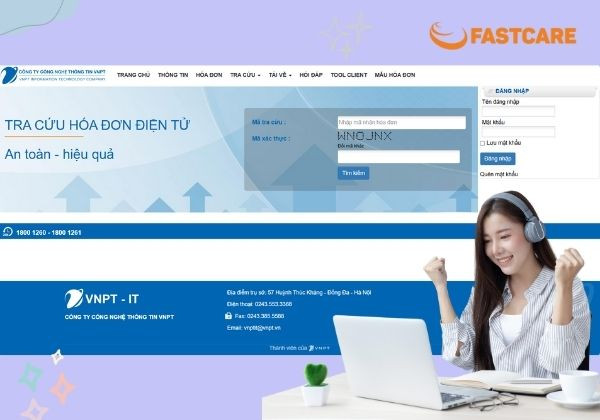 Cách 1 - Sử dụng mã tra cứu hóa đơn VNPT Invoice bước 1