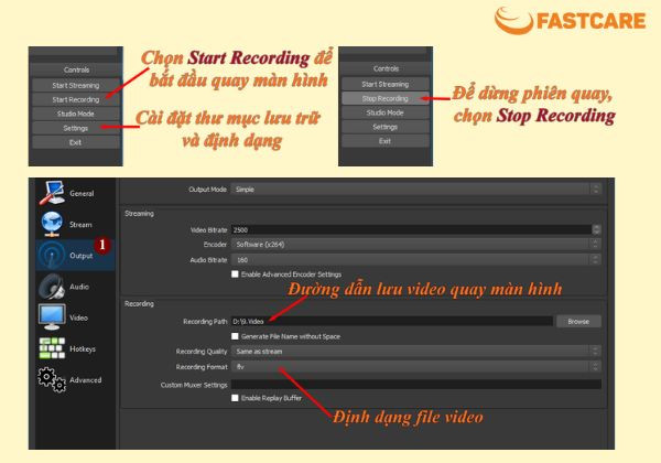 Cách dùng OBS Studio để quay màn hình chi tiết bước 6