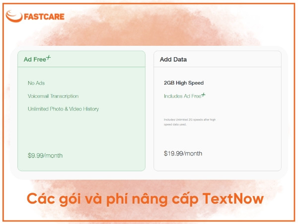 Ứng dụng đang cung cấp hai gói nâng cấp cho người dùng trải nghiệm