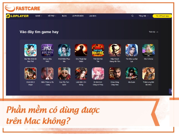 Có dùng LDPlayer được trên Mac không