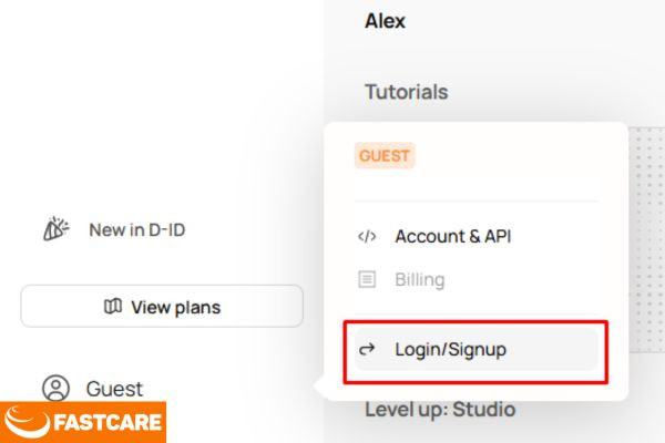 Cách tạo tài khoản D-ID AI Studio miễn phí