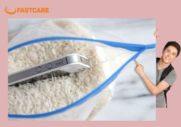 Hút ẩm cho loa điện thoại bằng gạo hoặc Silica