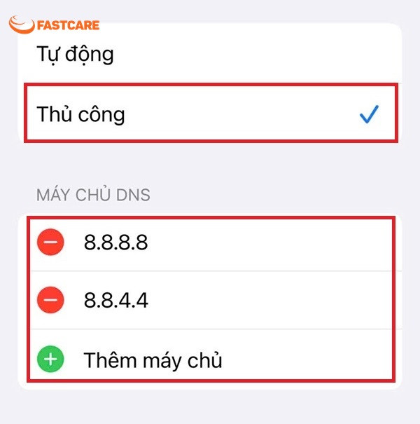 Thay đổi DNS trên máy
