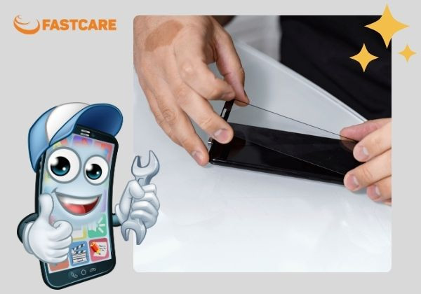 Quy trình ép kính điện thoại tại FASTCARE