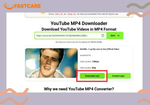 SaveFrom Youtube bước 3