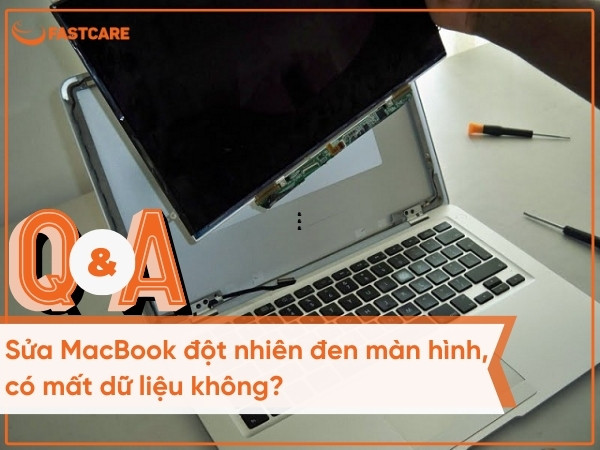 Sửa MacBook đột nhiên đen màn hình, có mất dữ liệu không