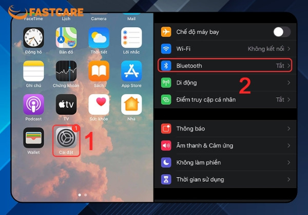 Tắt bluetooth trên iOS