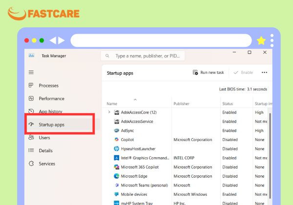 Khởi động Control Panel và chọn Programs and Features