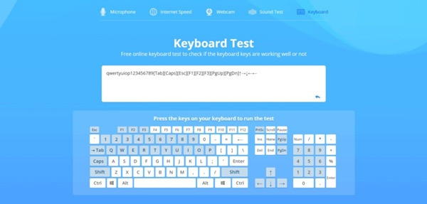 Test keyboard - kiểm tra bàn phím online