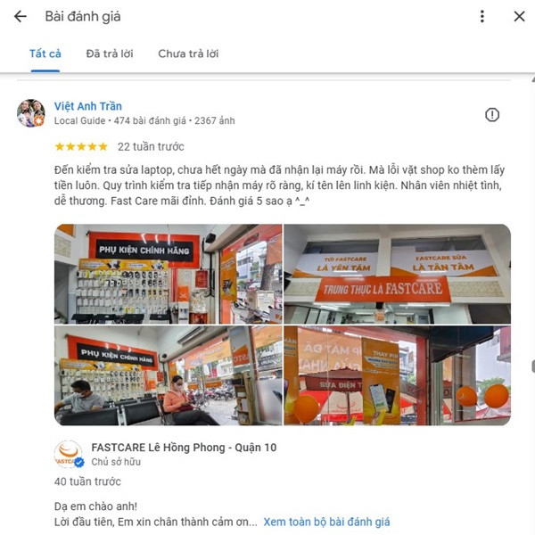 Thay màn hình Laptop: Đánh giá khách hàng