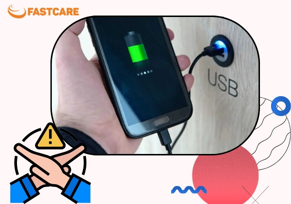Không sử dụng cổng sạc USB công cộng