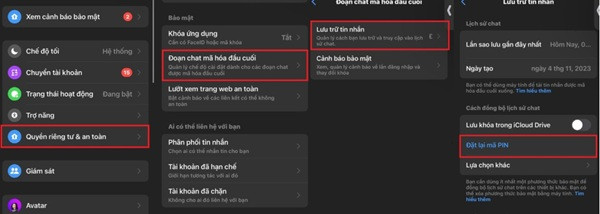 cài đặt lại messenger