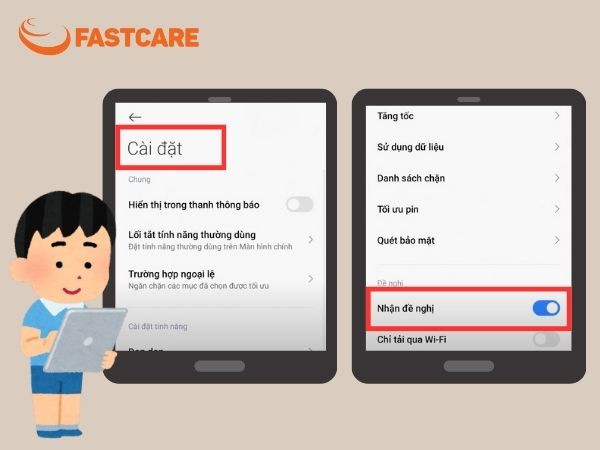 tắt quảng cáo trên điện thoại Redmi